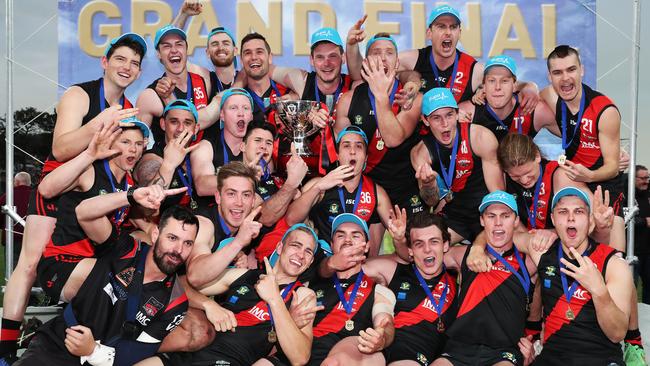 North Launceston celebrate last season’s TSL grand final victory Picture: NIKKI DAVIS-JONES