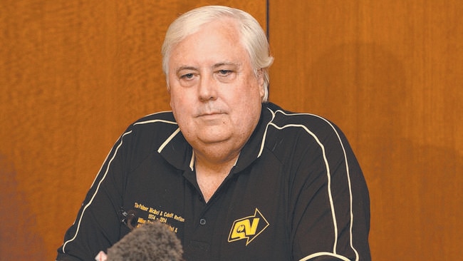 Clive Palmer in Townsville this week. Picture: Fiona Harding