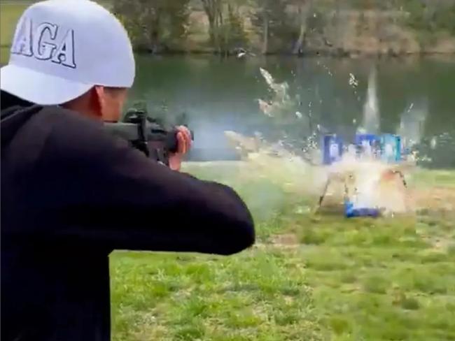 A video of Kid Rock shooting cartons of quickly went viral after Bud Light’s trans influencer marketing campaign, launched on April 1.