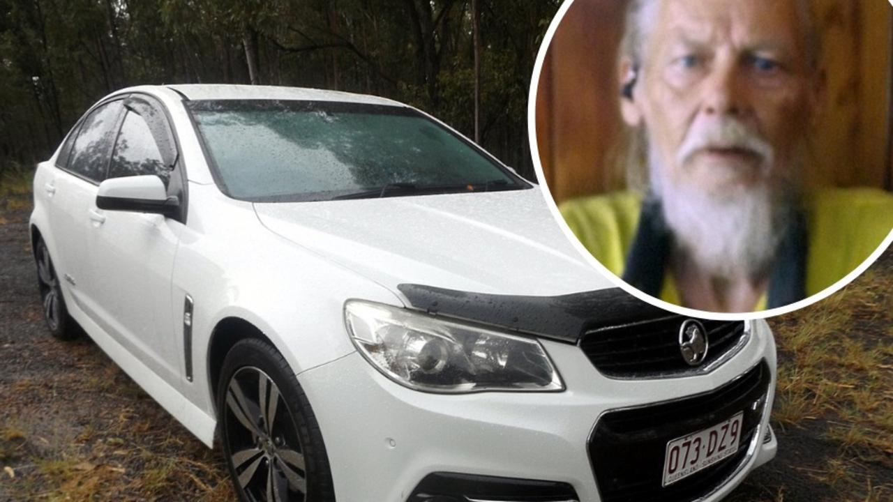 Police are continuing the hunt for a pair of brazen thieves who stole a Holden Commodore from 63-year-old Mark Crossley (inset) at Gundiah and then ran over him in their escape, leaving him with multiple injuries.