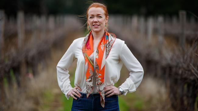 Jennifer Lynch from the McLaren Vale Grape, Wine and Tourism Association is encouraged the region’s average price per litre exported has held strong. Picture: Matt Turner.