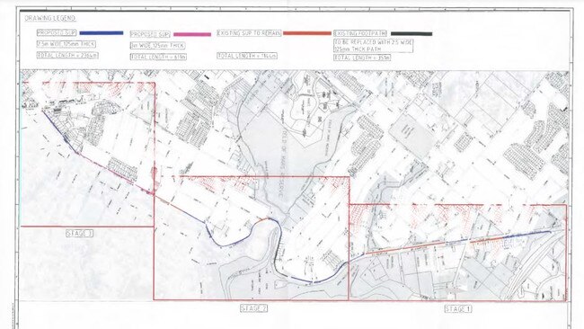Bicycle path concept plans Pittwater Road Ryde. Picture: Ryde Council