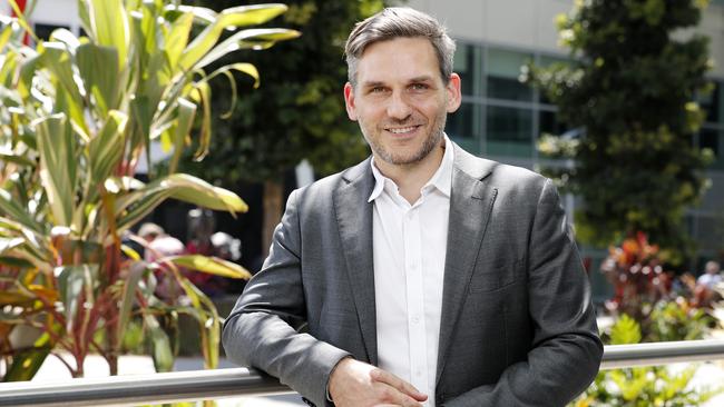 Michael Berkman Greens MP for Maiwar pictured at his office, Brisbane 8th of October 2020.  Michael plans to raise royalties to fund free breakfast and lunch program in every state school.  (Image/Josh Woning)