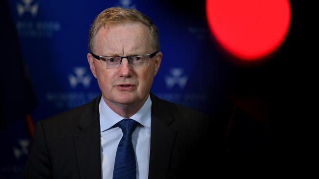 RBA governor Philip Lowe in Sydney on Tuesday. Picture: AAP