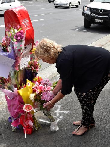 Car crash tragedy in Hobart. The scene where Sarah Paino was killed. Picture: Jay Town