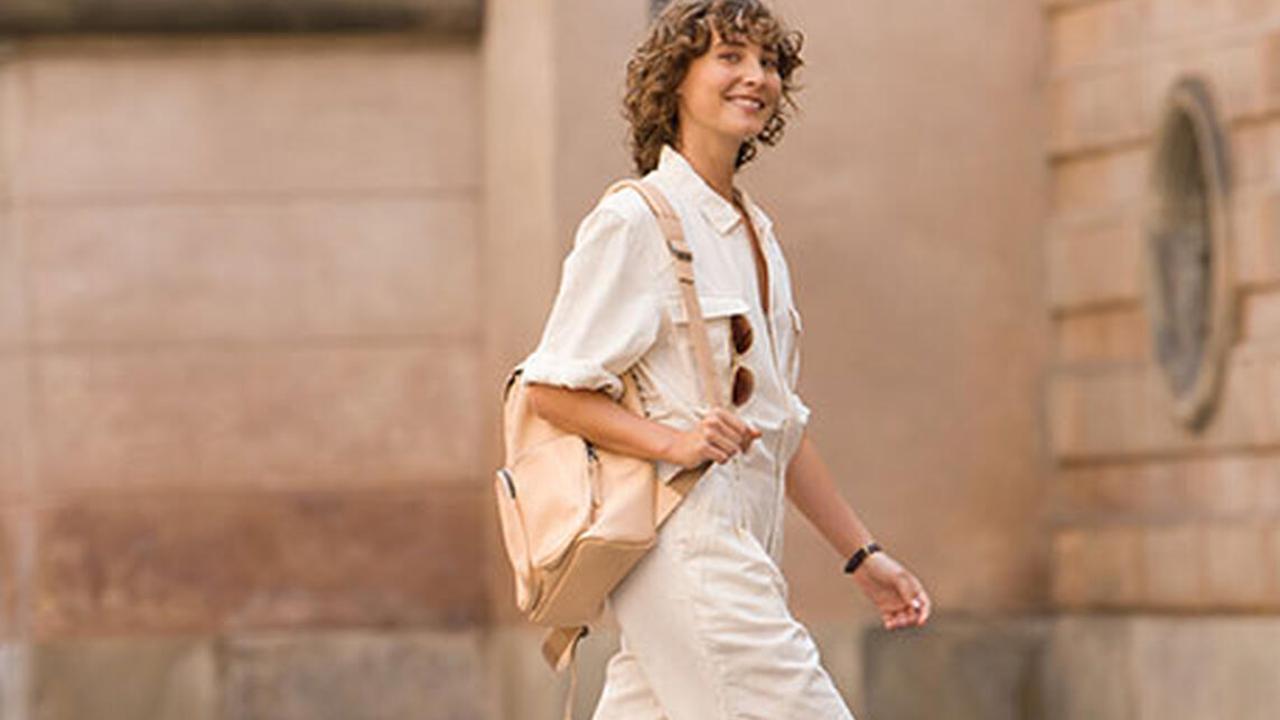 Pack your bags in style with chic backpacks like this neutral option from Ecco.