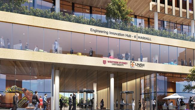 Western Sydney University and NSW University is building an engineering hub at Parramatta.