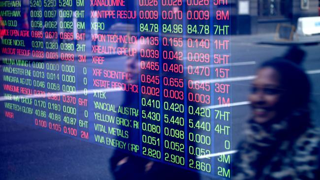 The benchmark ASX 200 dropped 32.5 points, or 0.5 per cent, on Monday to finish at 7206.3. Picture: NCA NewsWire / Jeremy Piper