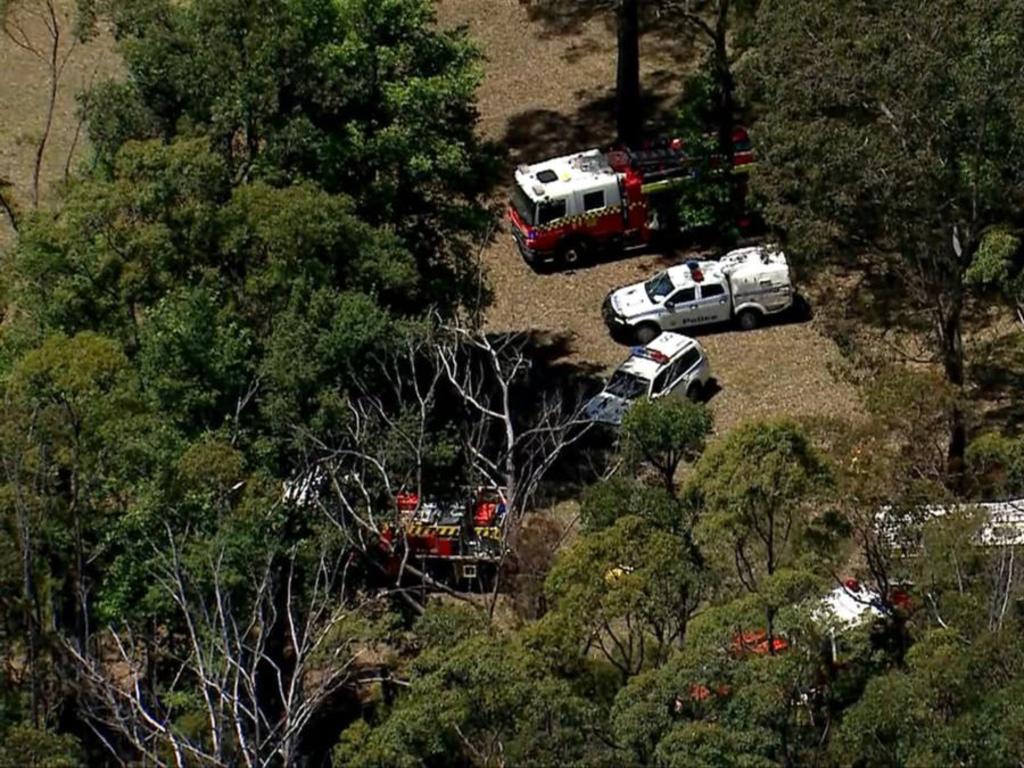 Two planes have crashed into each other in Sydney’s southwest. Picture: 7News