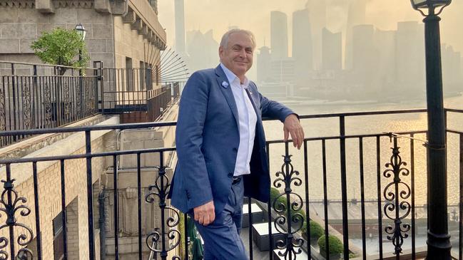 Trade Minister Don Farrell during his trip to Shanghai in 2024. Picture: Will Glasgow