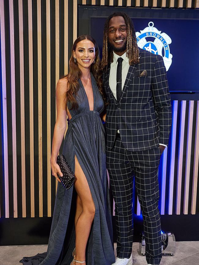 Nic Naitanui and partner Brittany Brown.