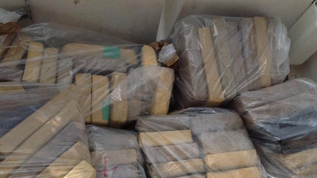 Drugs on the<i> JeReVe</i>. Picture: Australian Federal Police 