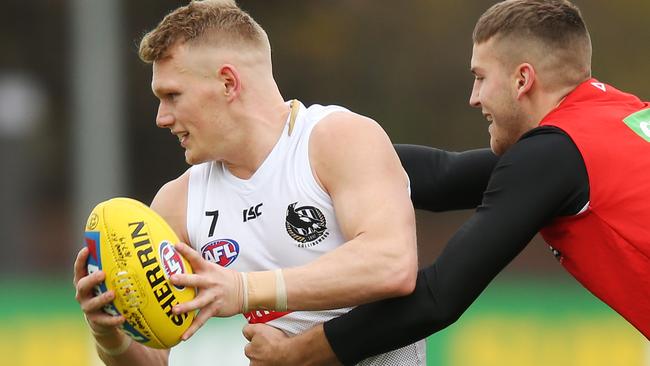 Adam Treloar is in blistering form.