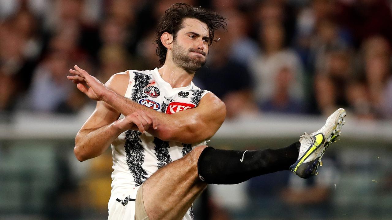 Collingwood ruckman Brodie Grundy. (Photo by Dylan Burns/AFL Photos via Getty Images)