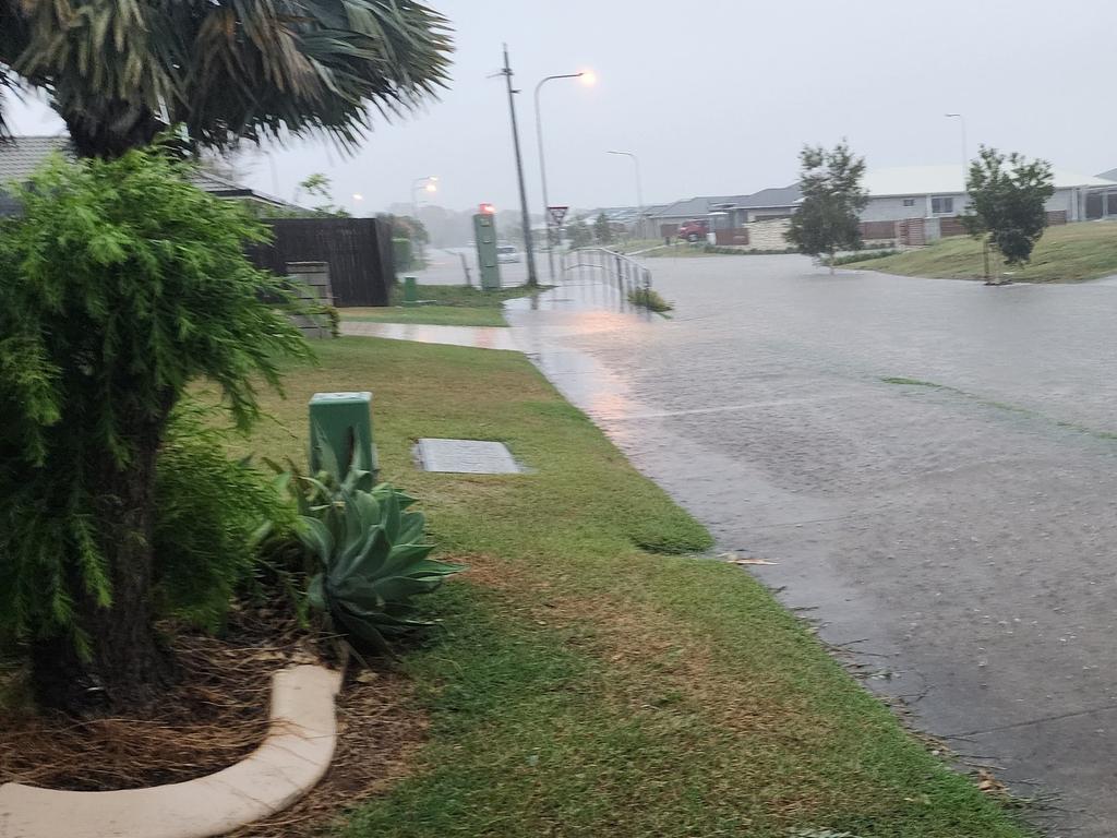 Flash flooding in Hervey Bay.