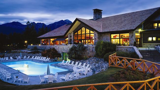 The Fairmont Jasper Park Lodge hotel.