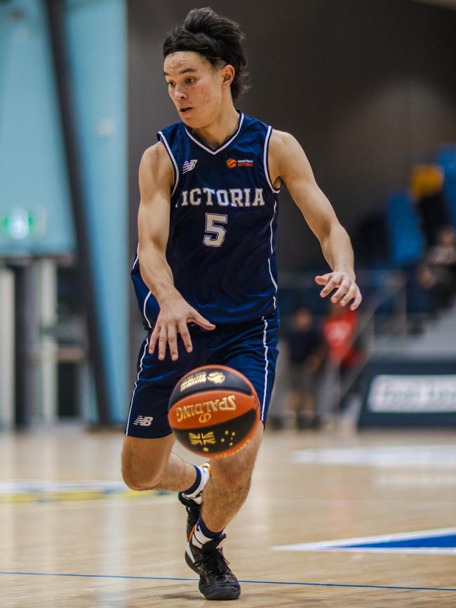 Victoria sharpshooter Joel Foxwell in action at the Under-20 and Ivor Burge National Championships. Picture: Taylor Earnshaw