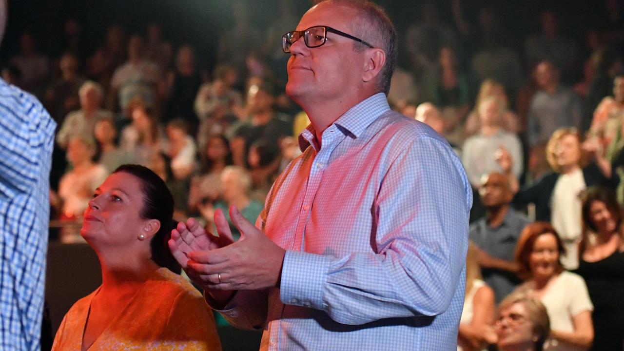 Prime Minister Scott Morrison and his wife Jenny. Picture: AAP 