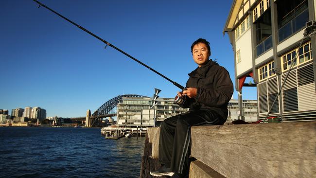 The Walsh Bay Precinct Association called on the NSW government to ban all fishing off the wharves. Picture, Sam Ruttyn 