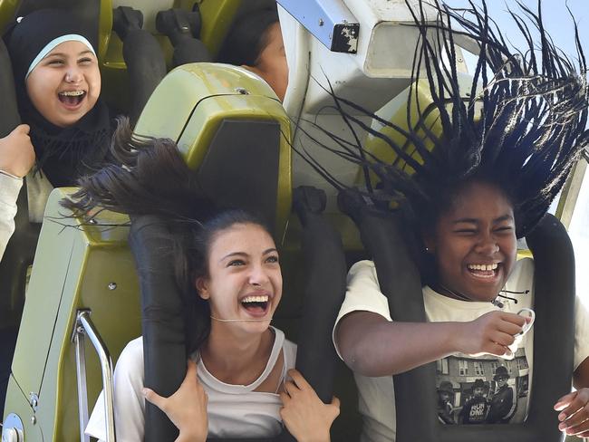 Youngsters enjoy the thrills of the fairground at the Bring It On! Festival. Picture: Fairfield Council