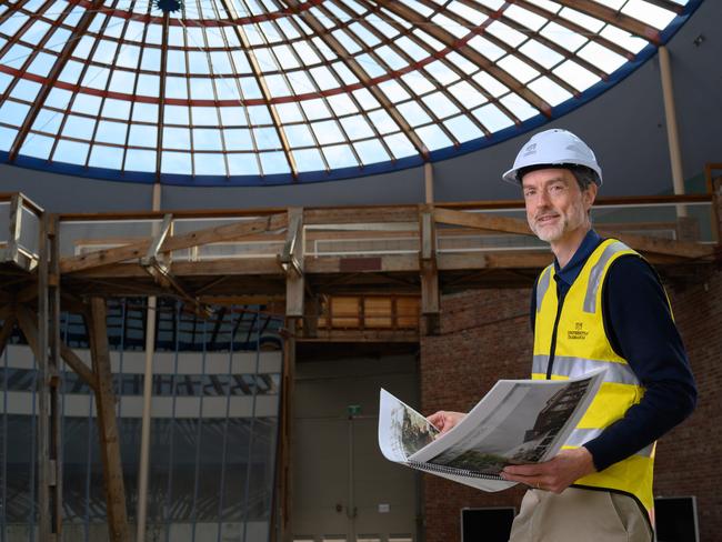 UTAS Vice Chancellor Rufus Black at the old Forestry building in Hobart