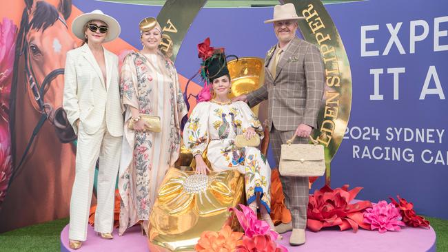 Many racegoers opted for eye-catching patterns. Picture: NCA NewsWire / Flavio Brancaleone