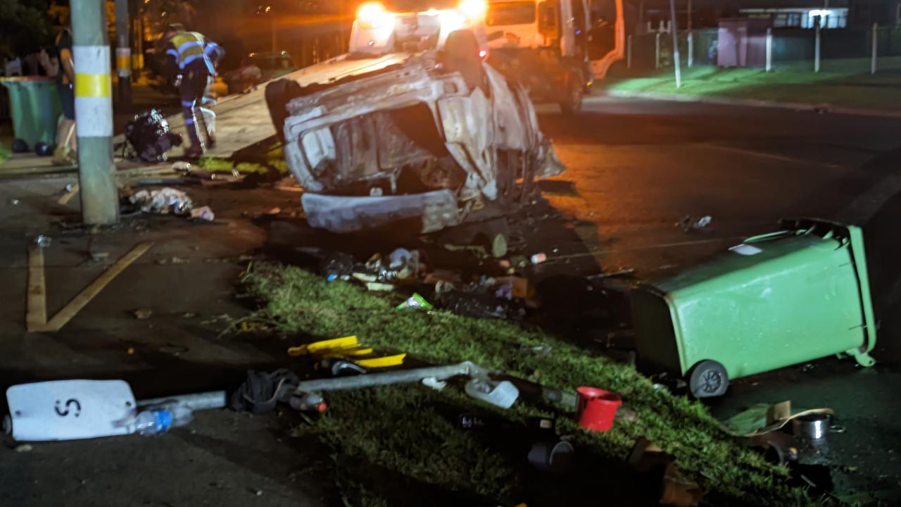 Toowoomba crash on Tor Street in Wilsonton Heights. Photos contributed