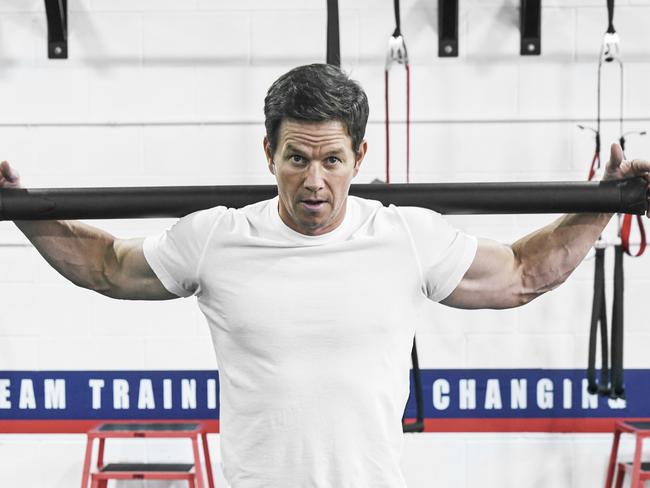 Mark Wahlberg promoting F45.