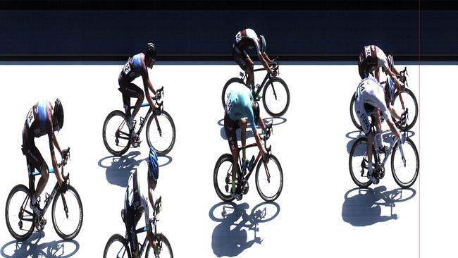 6 February 2016: American cyclist John Murphy narrowly wins Stage 3 of the 2016 Herald Sun Tour. Picture: METARACE