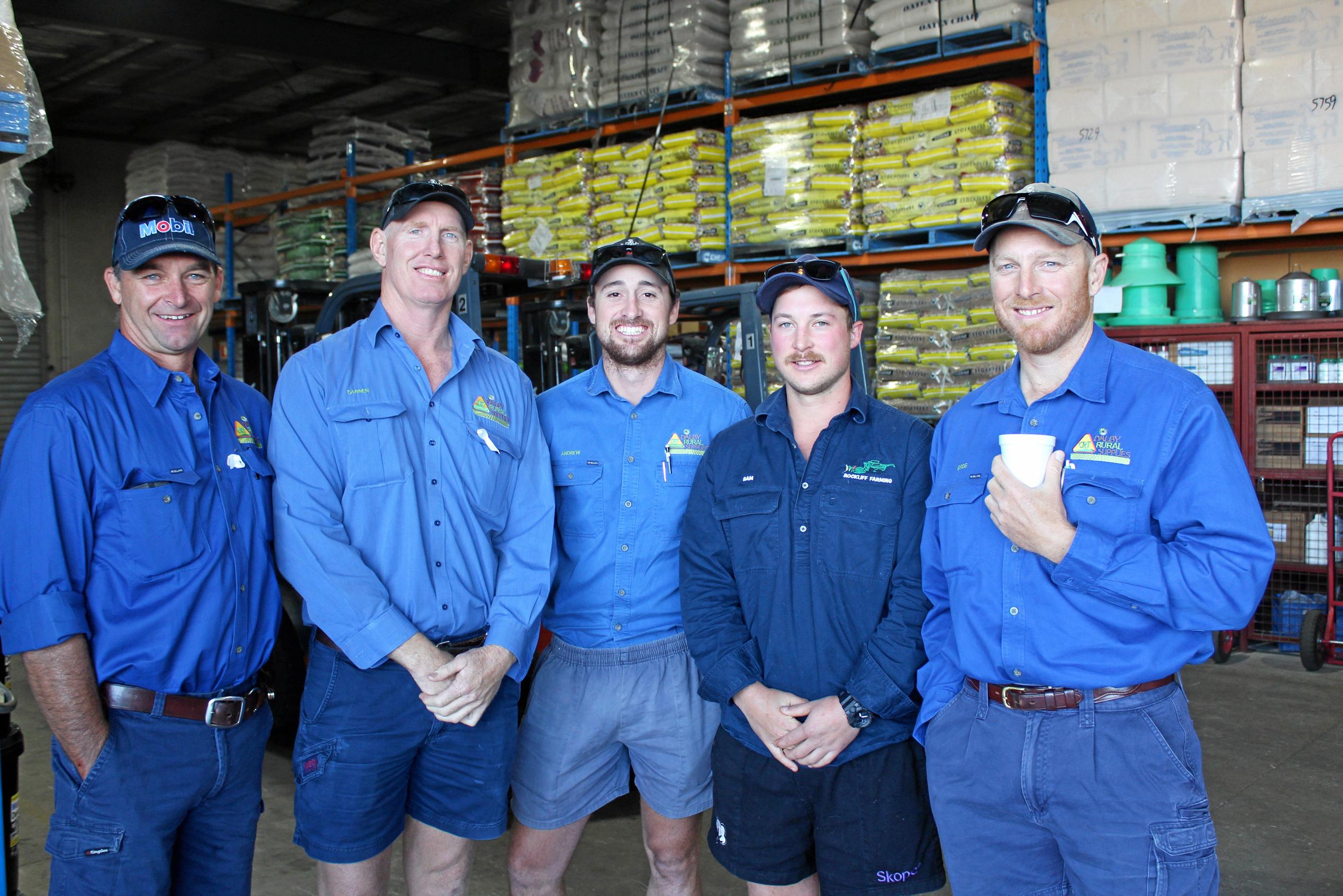 Mark Noller, Darren Hoskin, Andrew Turner, Sam Rockliff, Greg Hartwig. Picture: Shannon Hardy