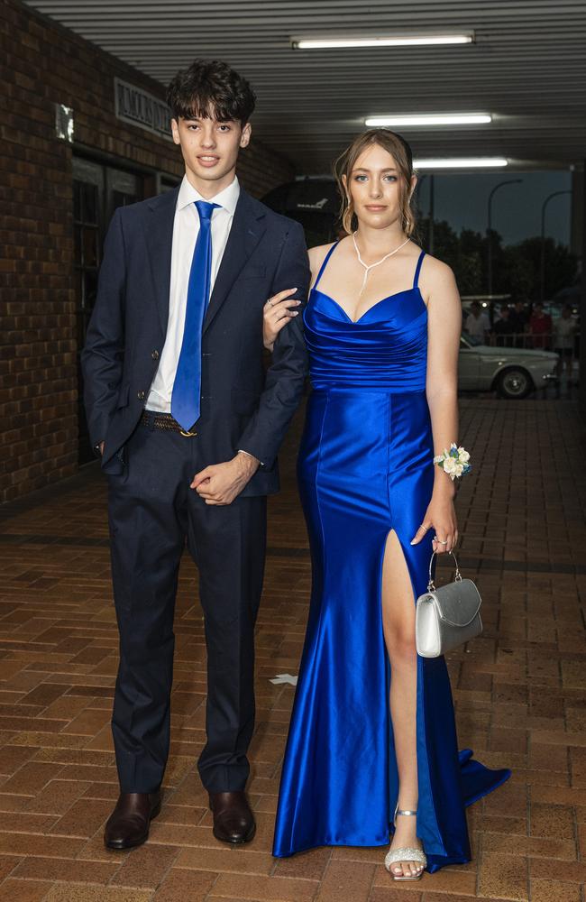 Henry McMaster and partner Leah Roberts at Toowoomba Grammar School formal at Rumours International, Wednesday, November 13, 2024. Picture: Kevin Farmer