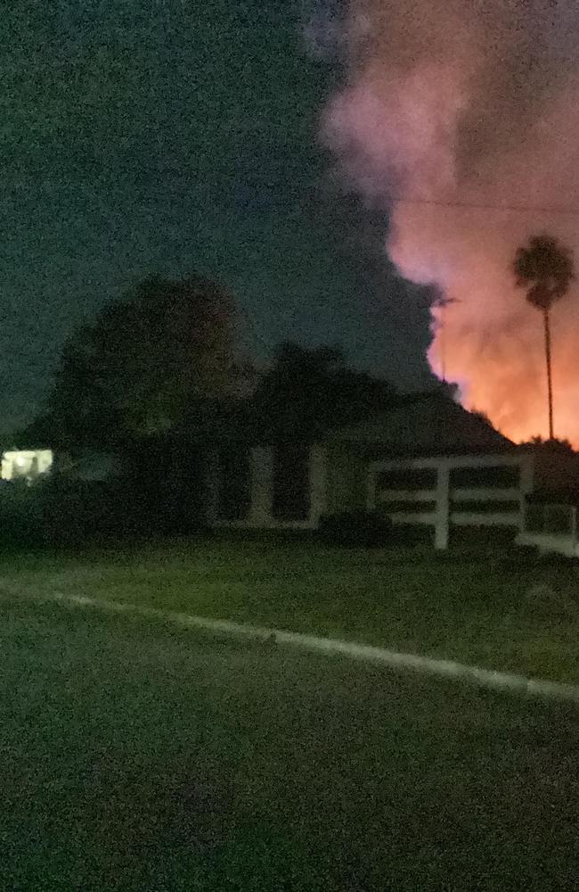 The house fire on Shepherd Street, St Marys. Picture: Facebook