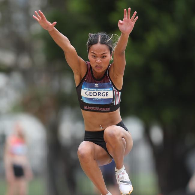 Sukontha George won two golds at the carnival. Picture: Fred Etter/Athletics NSW