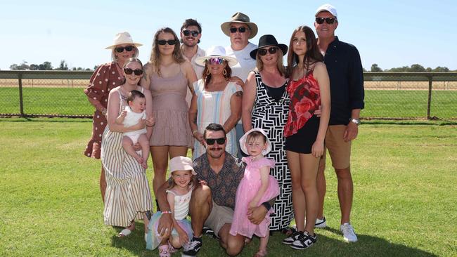 The Loten Family attend the 2024 Echuca Cup races Picture: Brendan Beckett