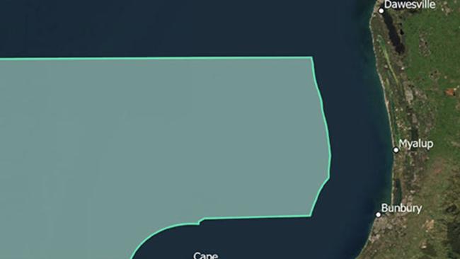 Map of proposed wind farm area. . Source: Department of Climate Change, Energy, the Environment and Water