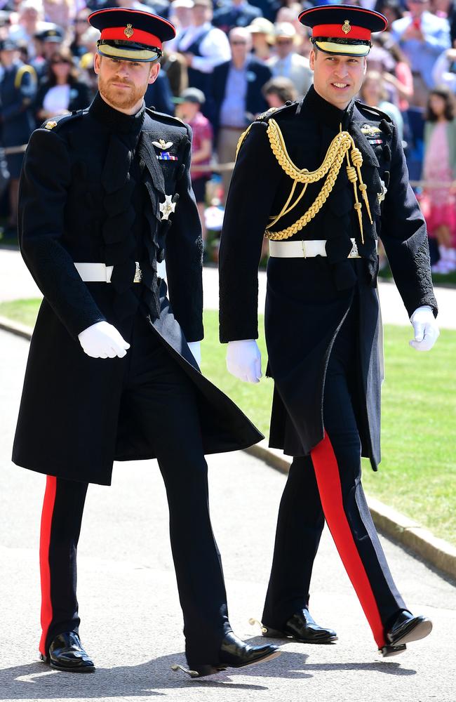 Prince Harry and Prince William. Picture: Getty Images