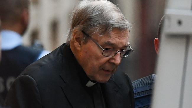 Cardinal George Pell leaves the Supreme Court of Victoria in Melbourne in June. Picture: Erik Anderson/AAP