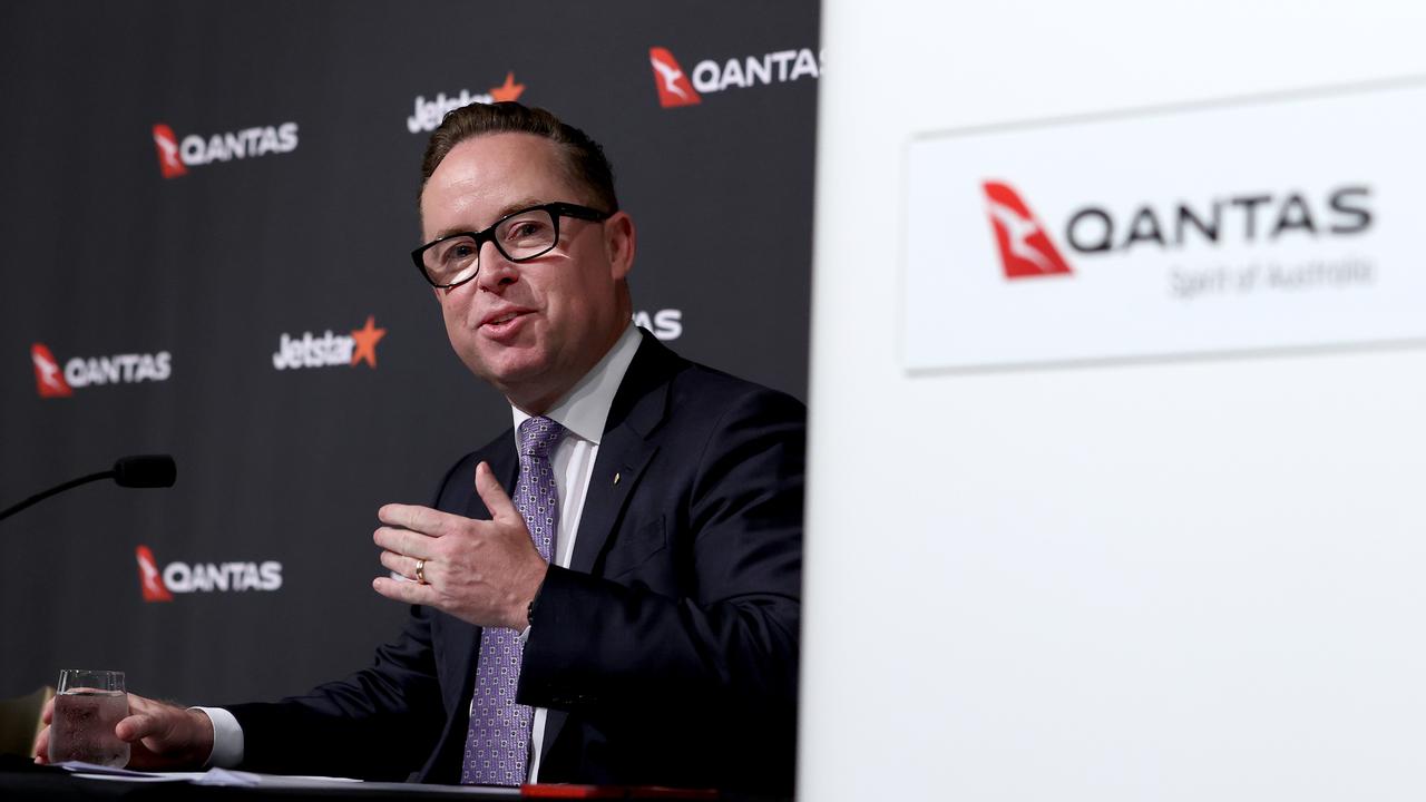 Qantas boss Alan Joyce complained Western Australia’s hard border reopening delay had cost the airline $60m. Picture: NCA NewsWire / Dylan Coker