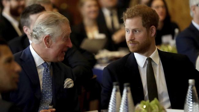 Harry and Charles are still at war. Picture: AP.