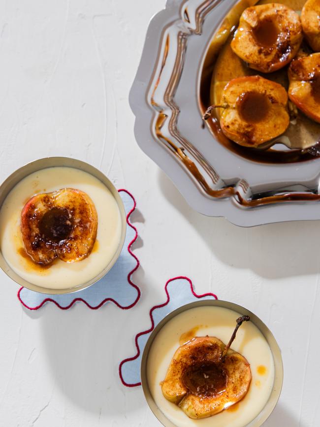 Baked apples and custard. Photos: Nikki To / TWAM