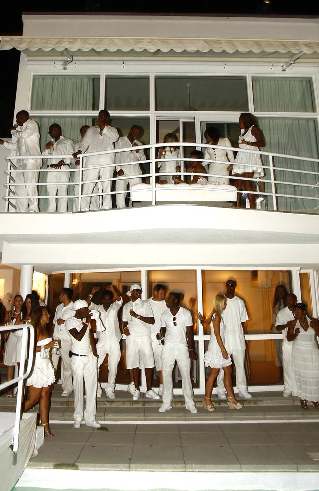 Partygoers take over a section of Diddy’s house in the Hamptons. Mat Szwajkos/CP/Getty Images