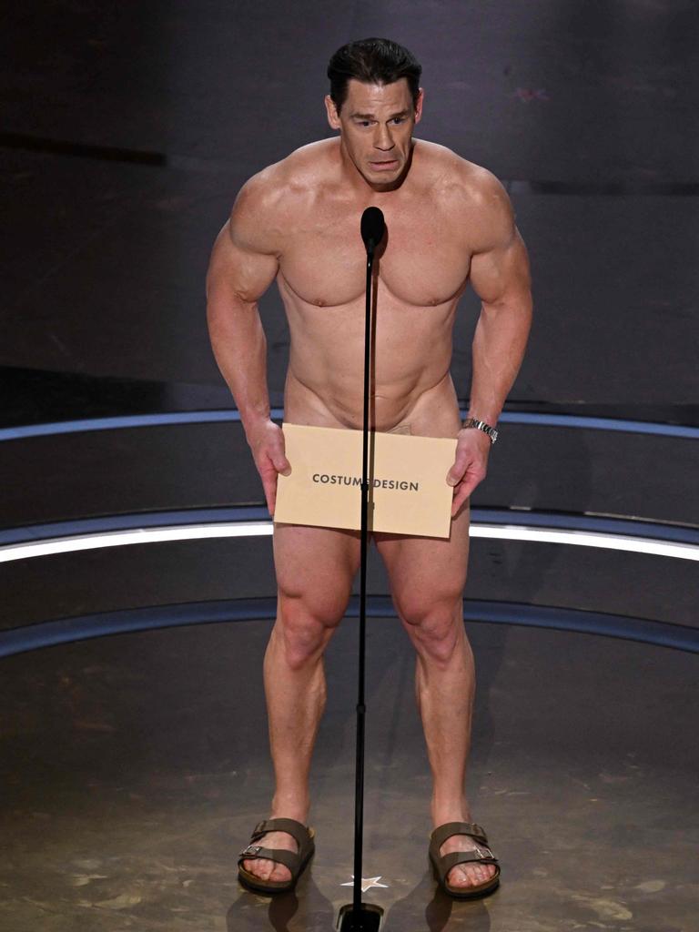 Cena presented Best Costume Design. Picture: Patrick T. Fallon/AFP