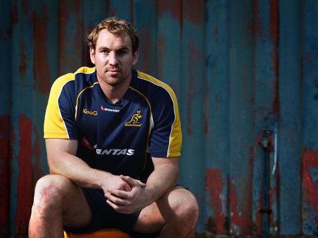 HOLD FOR WORLD CUP 14/04/2011 NEWS: BCM 14.4.11 Wallabies Captain Rocky Elsom. Pic Megan Slade. MM430590