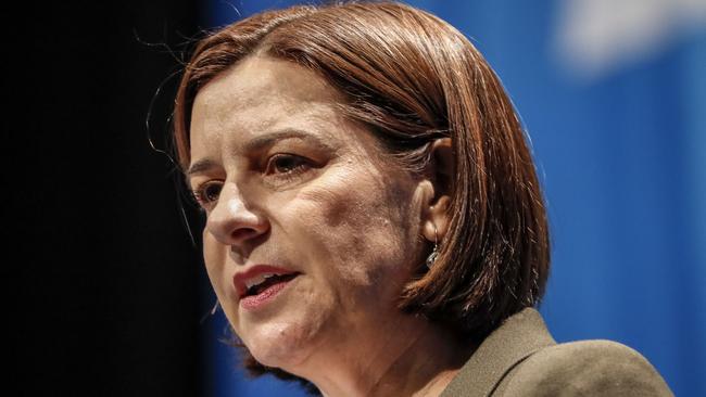 Queensland LNP Leader Deb Frecklington said her party has “very strong views” on abortion. Picture: AAP/Glenn Hunt