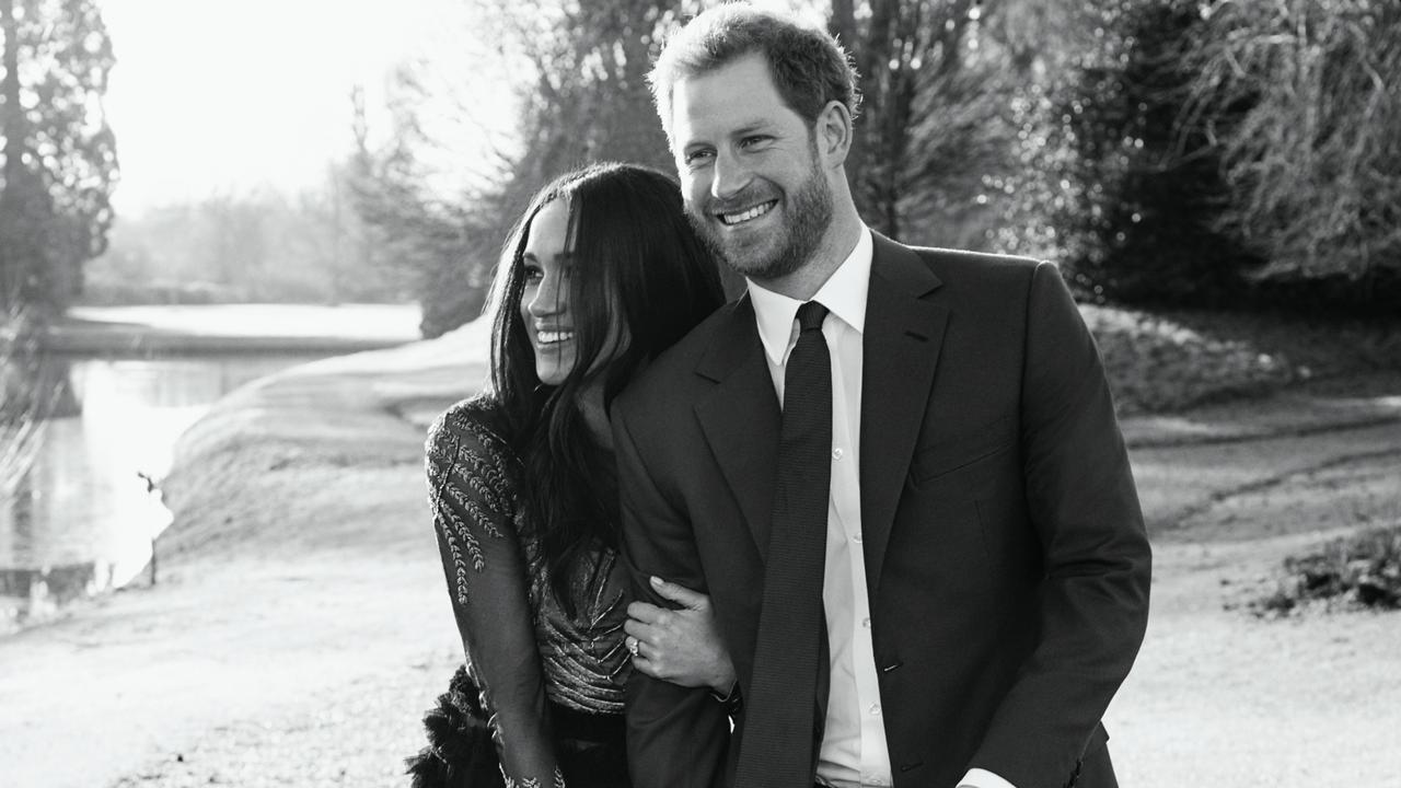 Meghan and Harry’s engagement photo shoot. Picture: Alexi Lubomirski