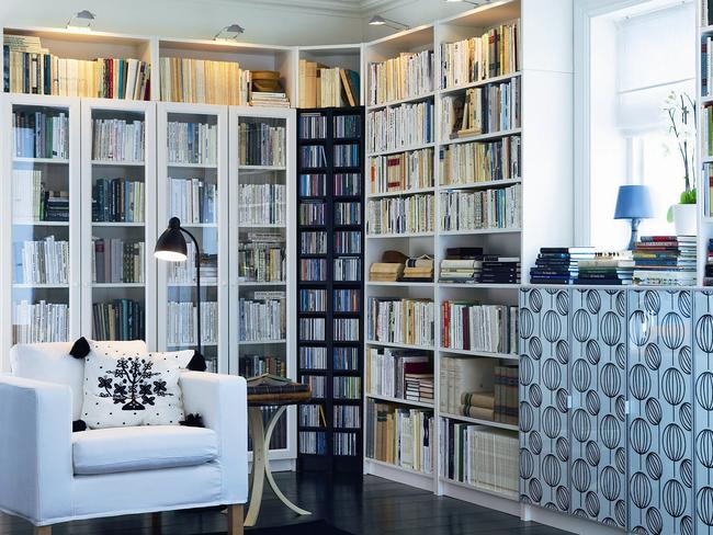 Ikea Billy Bookcase Helped Shape The, Dark Brown Bookcase With Glass Doors And Windows