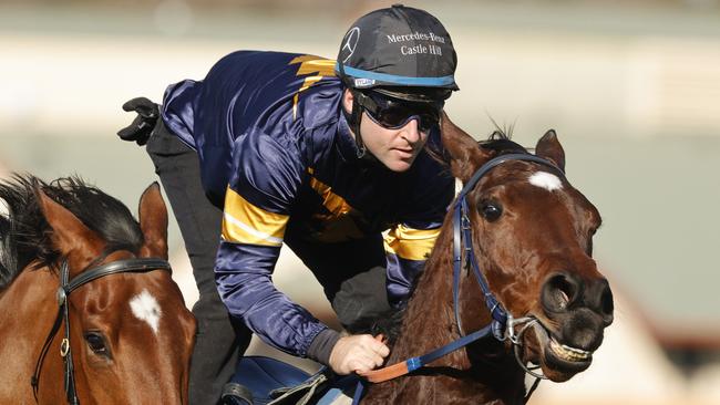 Masked Crusader impressed in a recent barrier trial. Picture: Getty Images