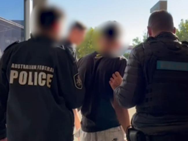 Two Victorian men have been arrested in Adelaide following the seizure of 139kg of cocaine hidden inside a shipment of luxury bus. Picture: Australian Federal Police
