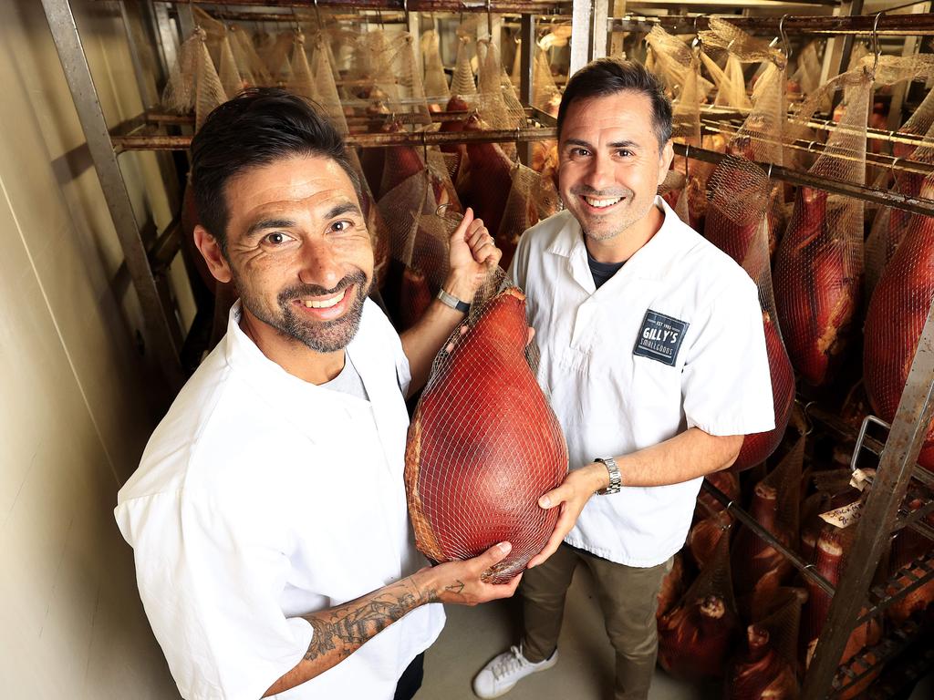 Alastair Stevenson and brother Chris from Gilly's Smallgoods is one of Queensland's premier ham producers. Pics Adam Head