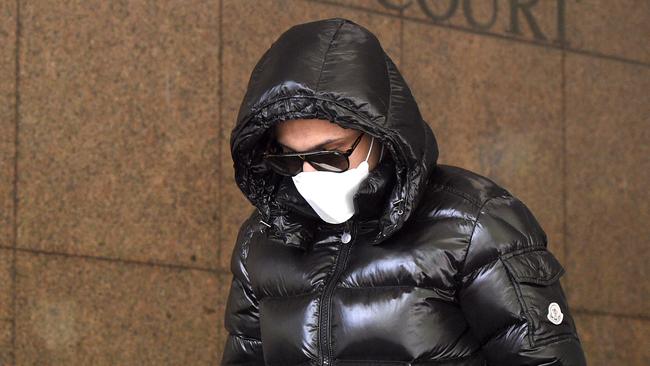 Ibrahim Behluli leaves Melbourne Magistrates’ Court. Picture: Andrew Henshaw